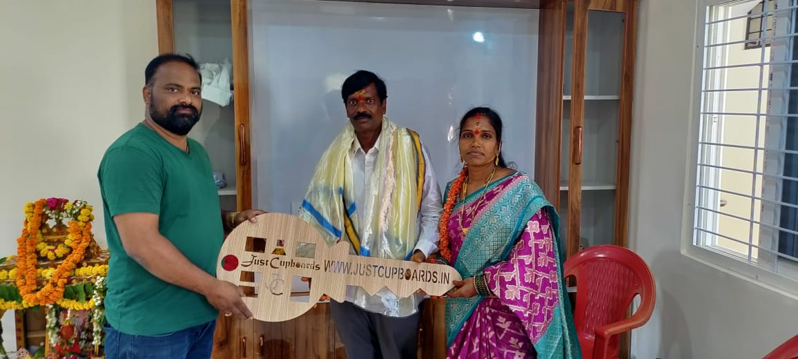 Mr.Mrs.Uradi Gnaneshwar Rao ( 2BHK flat interior project at Padmavathi Heights, chintal, Hyderabad)