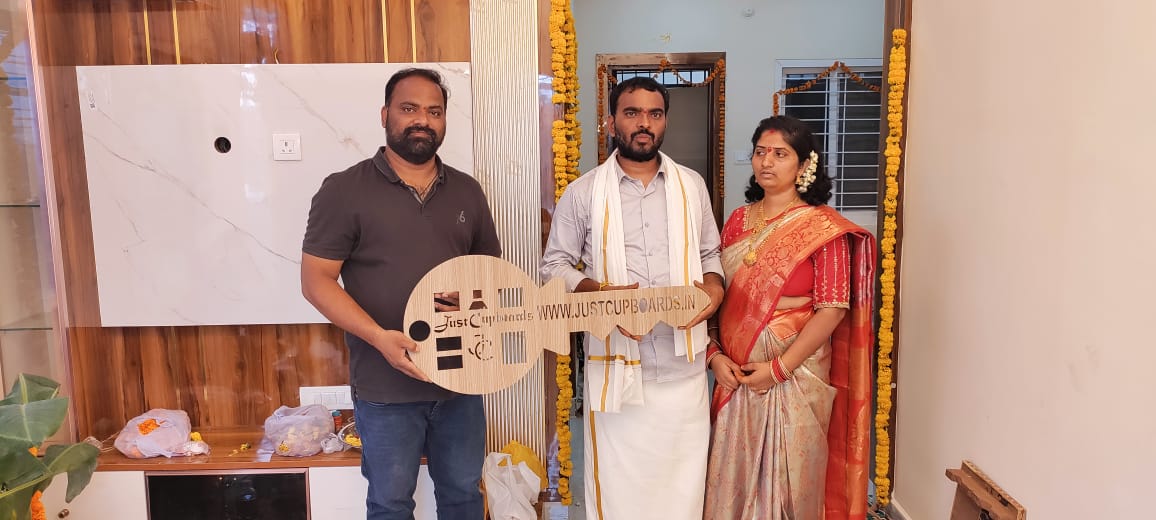Mr.Mrs.Kristipati Sreenatha Reddy (2BHK flat interior project at Padmavati Heights Apartment, Chintal,Hyderabad)